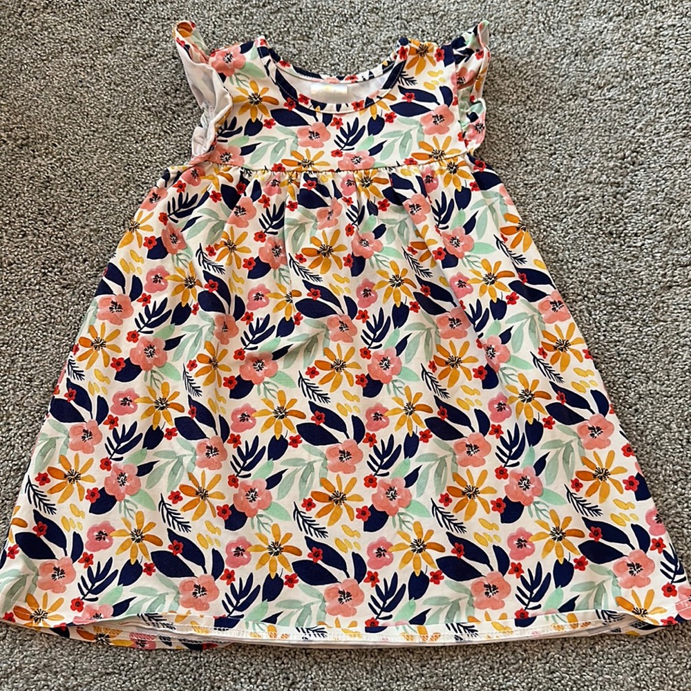 Stitchy Fish 3T cotton dress